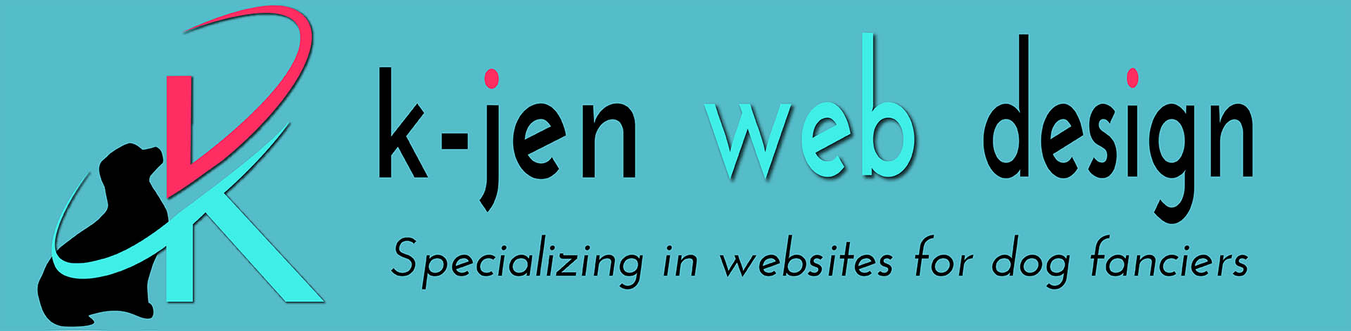 show dog website design kjen web design logo